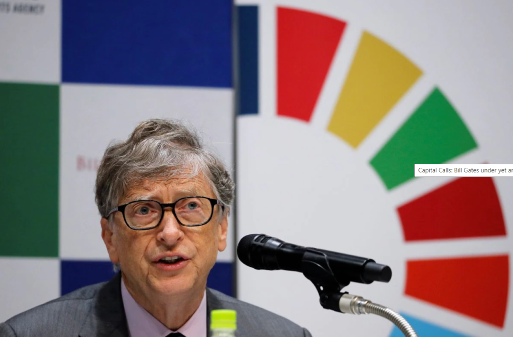 Bill Gates attends news conference in Tokyo, November 9, 2018.