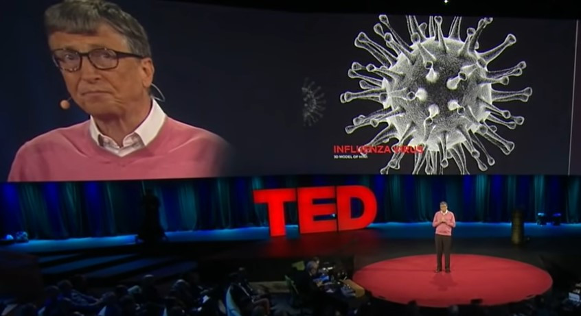 BIll Gates at the Ted Talk 2015.