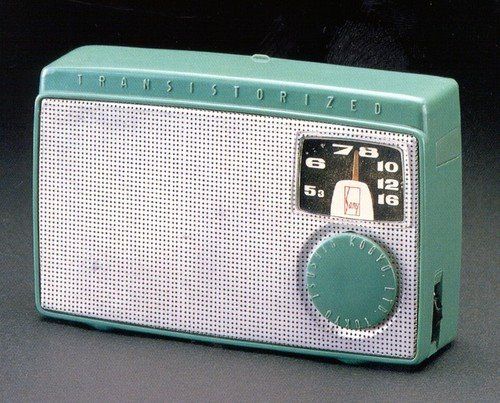 First ever transistor radio by Sony TR-55.